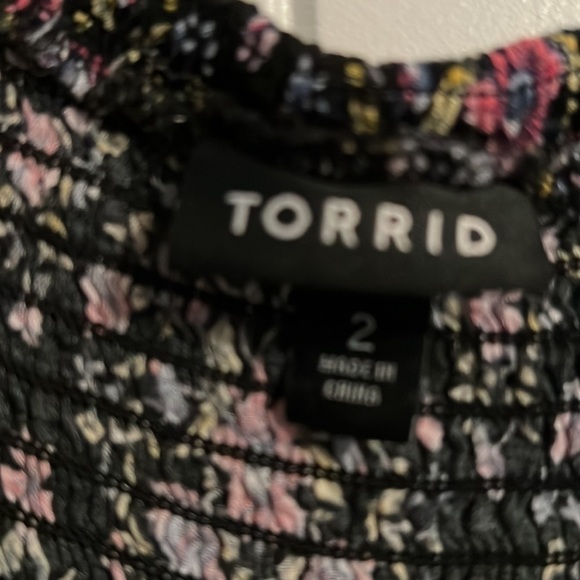 Torrid Mini Challis Off-Shoulder Skater Dress Size 2X - Picture 5 of 7